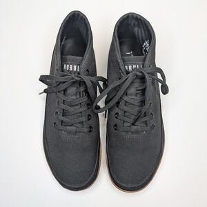 NOBULL Black Canvas Mid Top Outwork Sneakers Trainers Women's en's Size 8.5